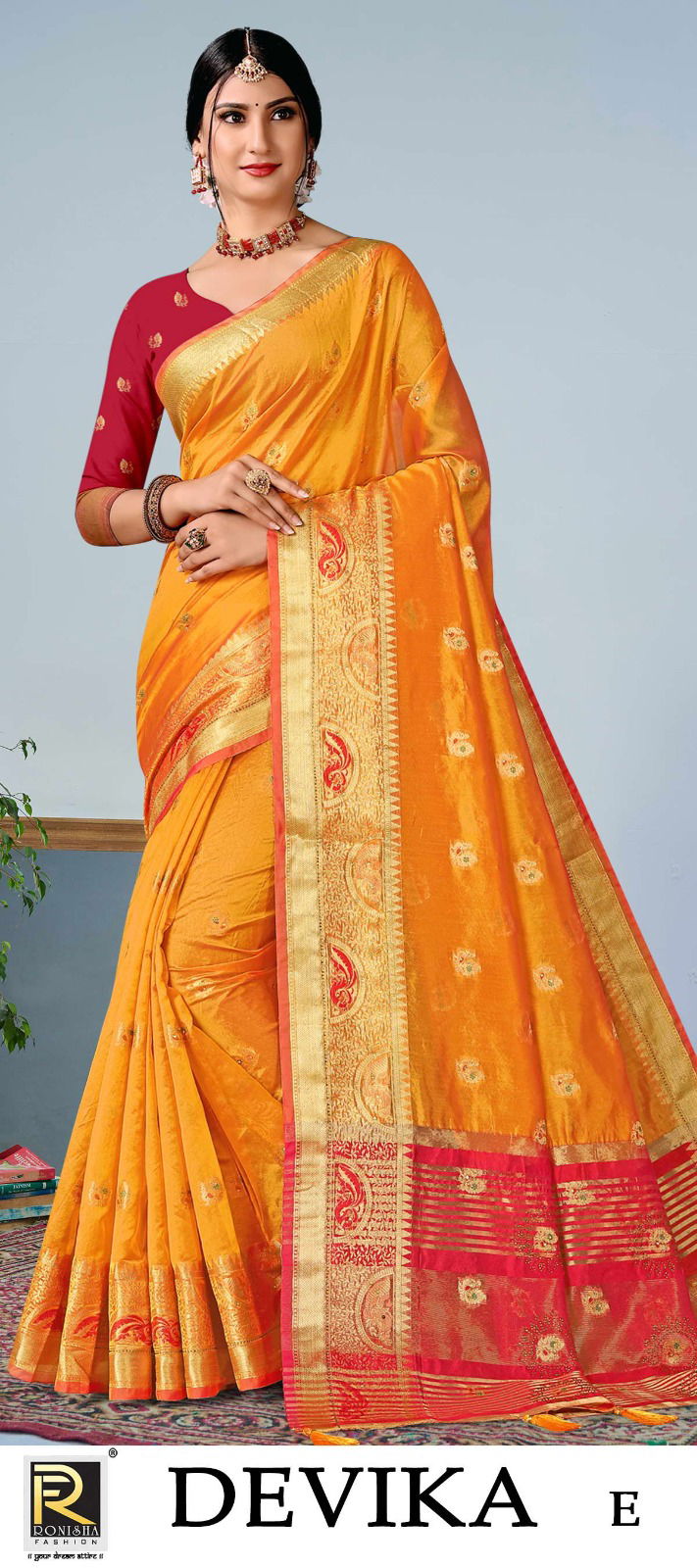 Devika By Ronisha Banarasi Silk Sarees Catalog